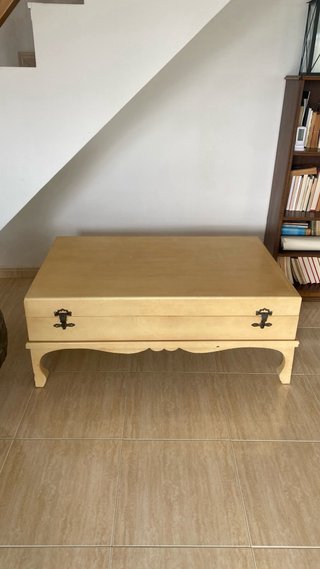 Mesa centro vintage con almacenaje