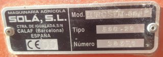 Sembradora Sola EUROSEM-888 3,5m