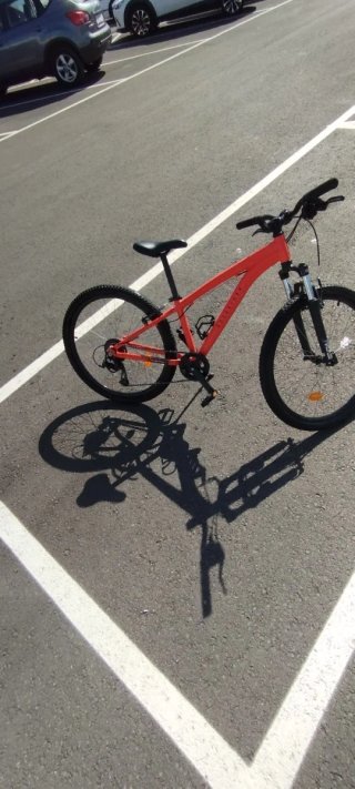 Bicicleta Rockrider ST 500 Naranja