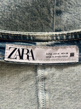 Chaleco vaquero corto Zara talla M