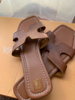 Chanclas Marrones Mujer