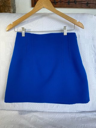 Falda Zara Azul Talla S