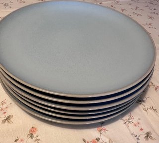 Conjunto 18 Platos Porcelana IKEA FÄRGKLAR Azul