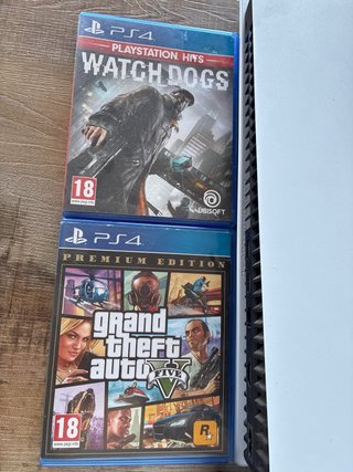 Ps5 con lector + 2 mandos + GTA V + Watch Dogs