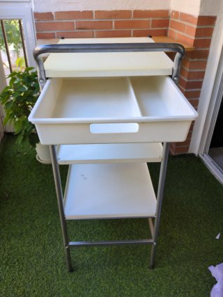 Carrito auxiliar cocina 3 estantes. Ikea Bygel