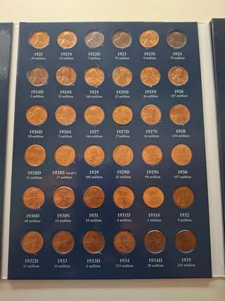 Album Monedas Lincoln Cents 1939-2017 y 2025D