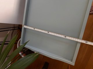 Tavolo/vassoio pieghevole IKEA MARYD blu grigiastro