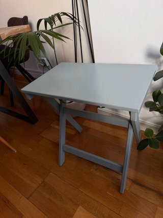 Tavolo/vassoio pieghevole IKEA MARYD blu grigiastro