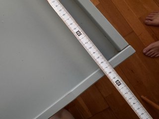 Tavolo/vassoio pieghevole IKEA MARYD blu grigiastro