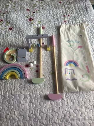 Kit de golf infantil de madera