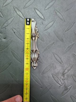 Lote 26 Tiradores Antiguos Metal Gris
