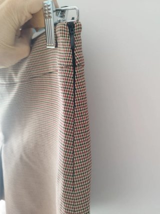 Falda mini Zara Talla S, cuadritos