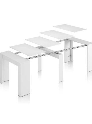 Mesa extensible blanca moderna