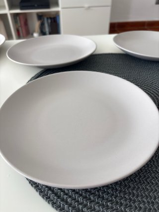 6 Platos Pequeños IKEA Blancos Cerámica