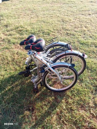 Bicicleta Plegable Plata