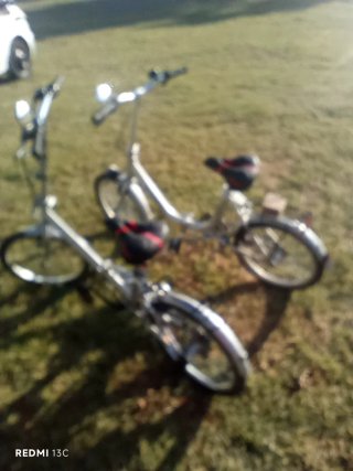 Bicicleta Plegable Plata