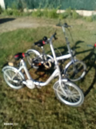 Bicicleta Plegable Plata