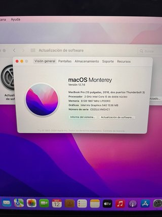 MacBook Pro 13 2016 i5 8GB RAM 256GB SSD