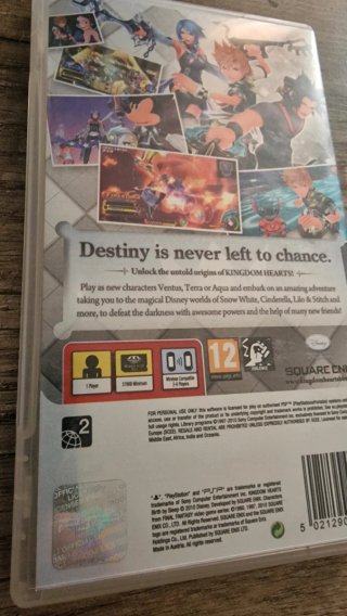 Kingdom Hearts Birth by Sleep PSP Caja y Manual