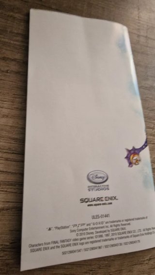 Kingdom Hearts Birth by Sleep PSP Caja y Manual