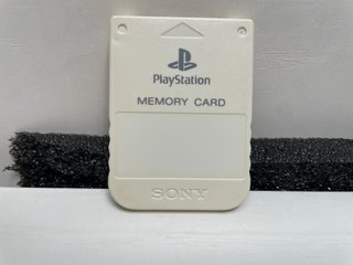 Sony Playstation 1 Ps1 Memory Card Originale Bianc