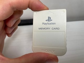 Sony Playstation 1 Ps1 Memory Card Originale Bianc