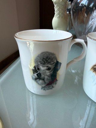 Juego 4 Tazas Porcelana Inglesa Crown Trent