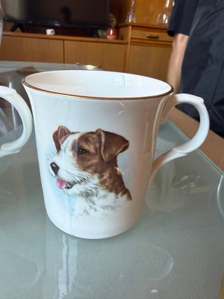 Juego 4 Tazas Porcelana Inglesa Crown Trent
