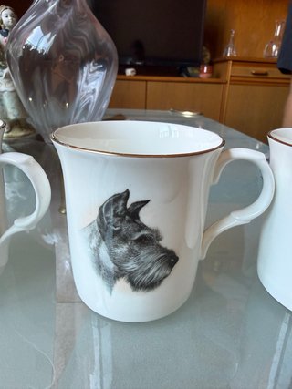 Juego 4 Tazas Porcelana Inglesa Crown Trent