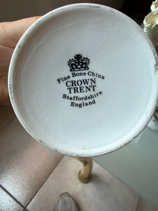 Juego 4 Tazas Porcelana Inglesa Crown Trent