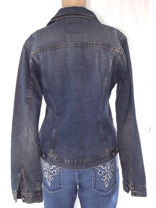 Sisley Giacca Jeans Donna S Blu Denim Casual