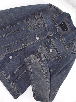 Sisley Giacca Jeans Donna S Blu Denim Casual