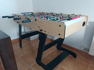 Futbolín de madera