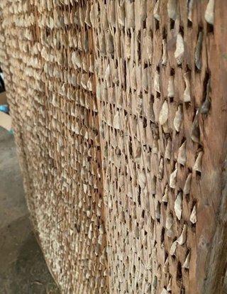 Trilla antigua de madera