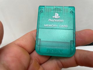 Sony Playstation 1 Ps1 Memory Card Originale Verde