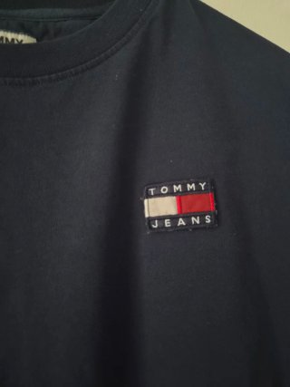T-shirt Tommy Jeans blu cotone