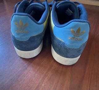 Zapatillas Adidas Varial Low Azul y Dorado