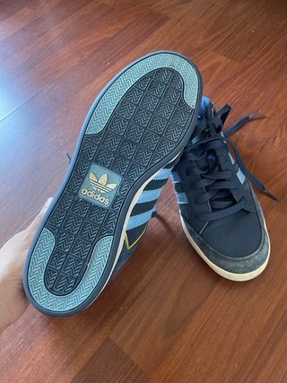 Zapatillas Adidas Varial Low Azul y Dorado