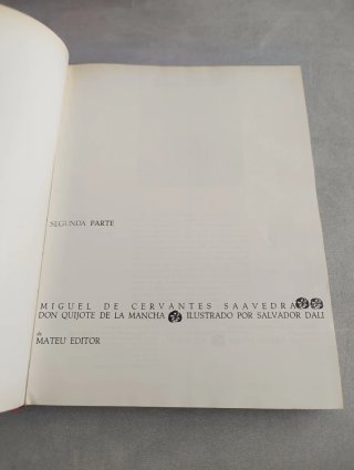 DON QUIJOTE DE LA MANCHA ILUSTRADO POR DALÍ