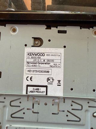 Radio Kenwood Negro/Plata