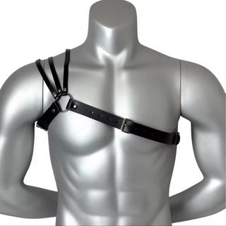Arnés corporal cuero torso hombre