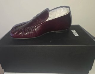 ALOHAS Mocasines Piel Burdeos