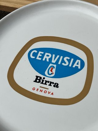 Vassoio Birra Cervisia Genova vintage da collecoll