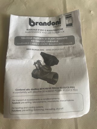 Válvula de calibración latón DN15 PN20
