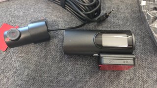 GKU Dashcam Cámara Coche 4K+1080P