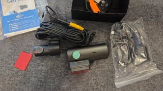 GKU Dashcam Cámara Coche 4K+1080P