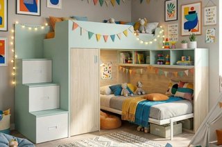 Litera ROS con cama abatible y armario XL