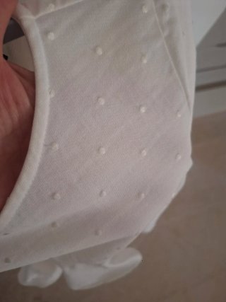Blusa Zara Blanca Volantes