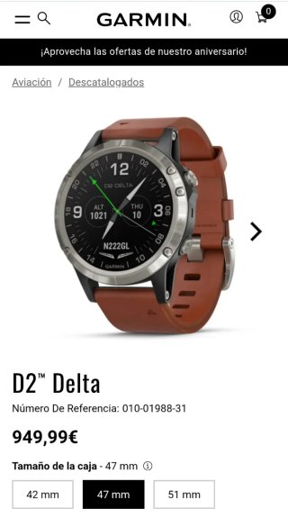 Garmin D2 Delta Zafiro Titanio