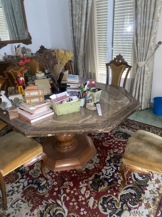 Mesa de comedor falsa ágata